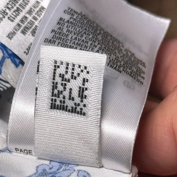 TED BAKER Endurance Button Down Men’s size 16 34/35 Blue Floral Dress Shirt - Picture 6 of 8